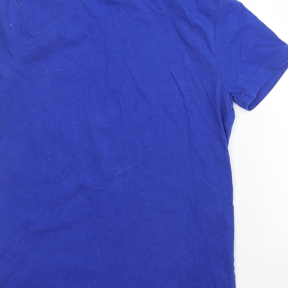 M&S Boys Blue Basic T-Shirt Size 10 Years