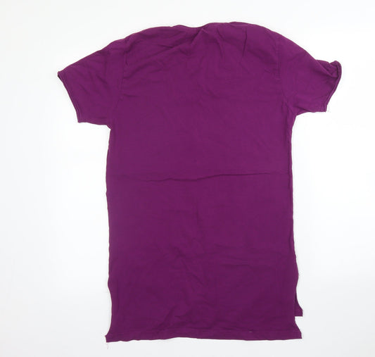 Preworn Womens Purple Tunic T-Shirt Size M