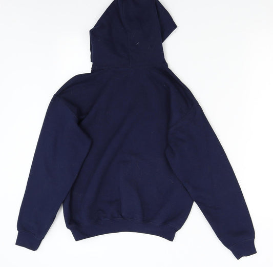 Gildan Boys Blue Pullover Hoodie Size L - Gaming
