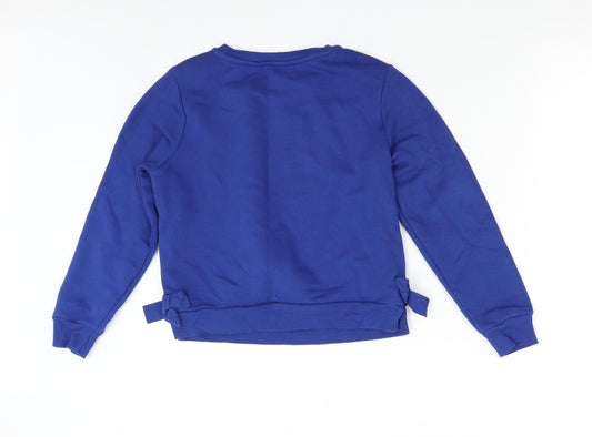 M&S Boys Blue Pullover Sweatshirt Size 10-11 Years