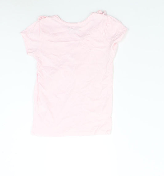 Primark Girls Pink Basic T-Shirt Size 7-8 Years