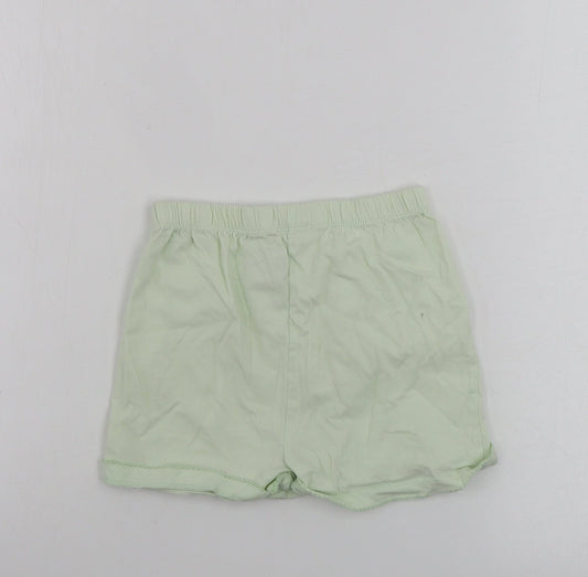 TU Girls Green Sweat Shorts Size 5-6 Years