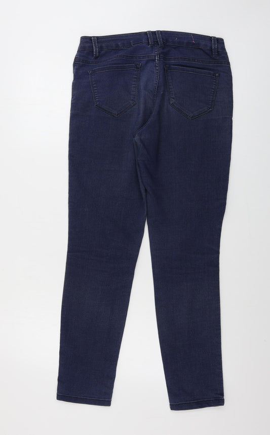 YESYES Womens Blue Skinny Jeans Size 10 L25 in
