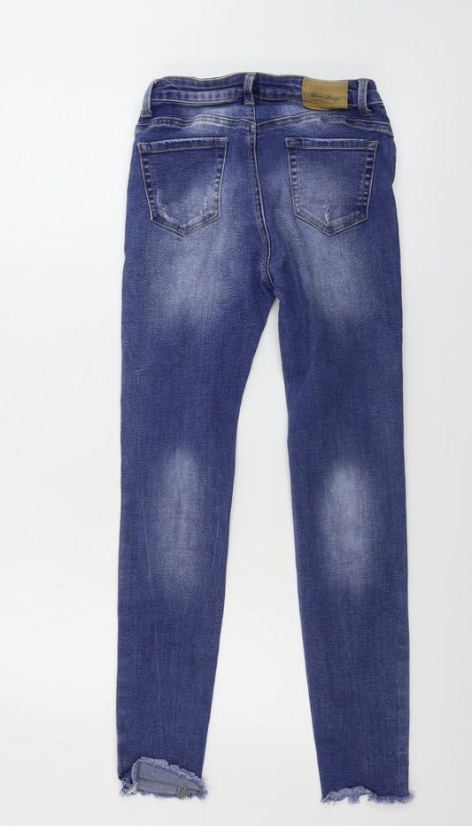 BLUE RAGS Womens Blue Skinny Jeans Size 26 in L25 in