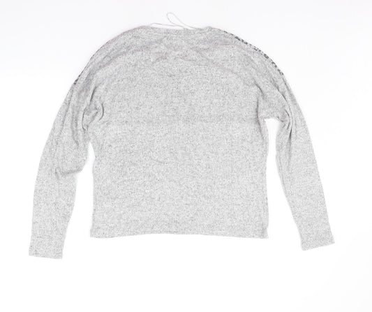 Matalan Womens Grey Animal Print Pullover Jumper Size S