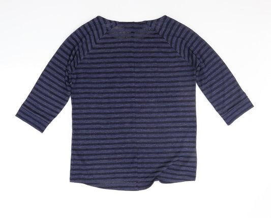 NEXT Womens Blue Striped Pullover Jumper Size 10