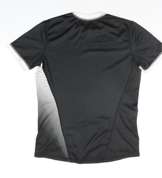 Professional team athletics Mens Black Geometric T-Shirt Size S