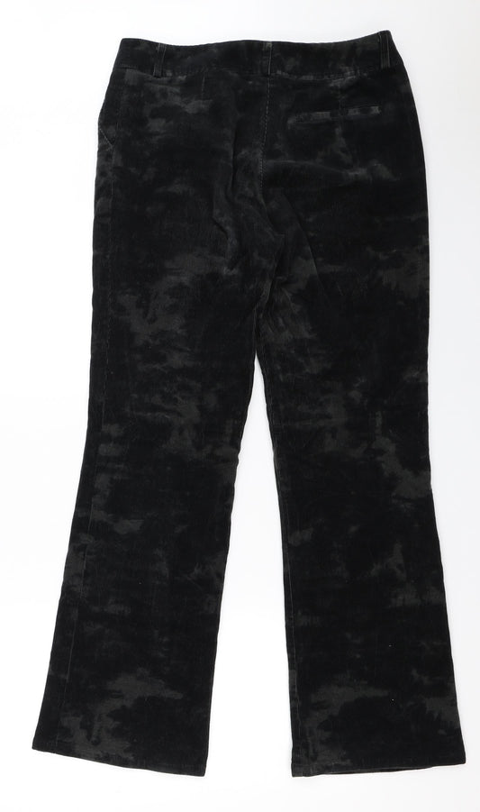 Nice Womens Black Trousers Size 16 L30.5 in