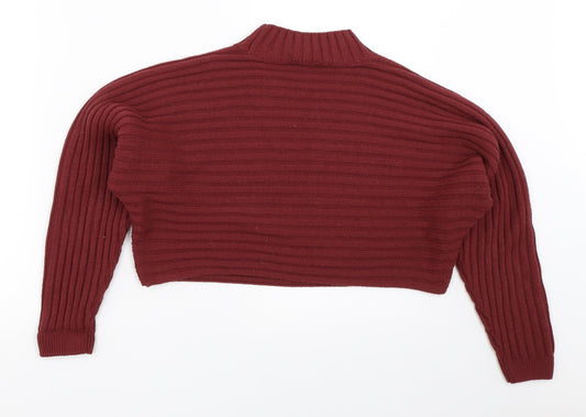 New Look Girls Red Pullover Jumper Size 12-13 Years