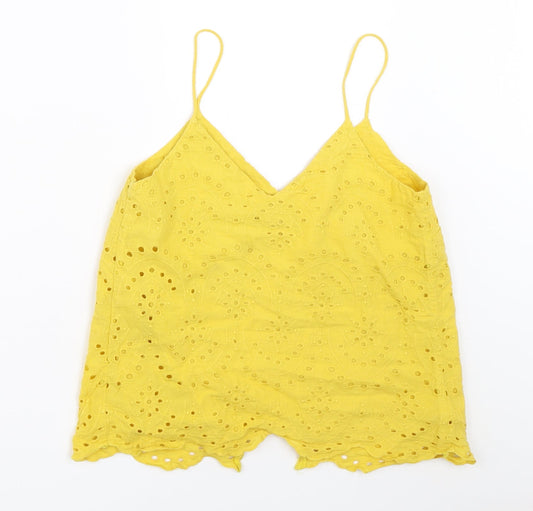 New Look Womens Yellow Camisole Blouse Size 6