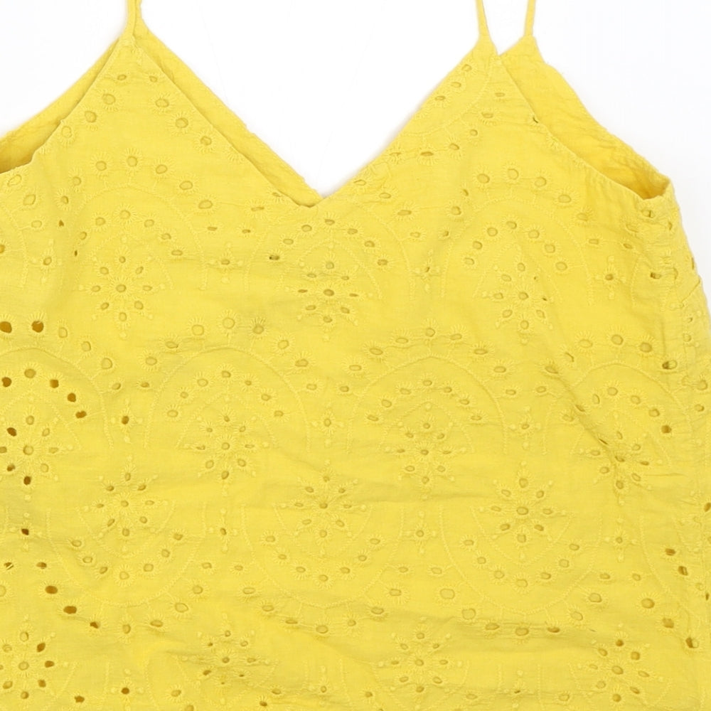 New Look Womens Yellow Camisole Blouse Size 6