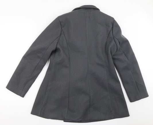 SheIn Womens Grey Overcoat Coat Size M