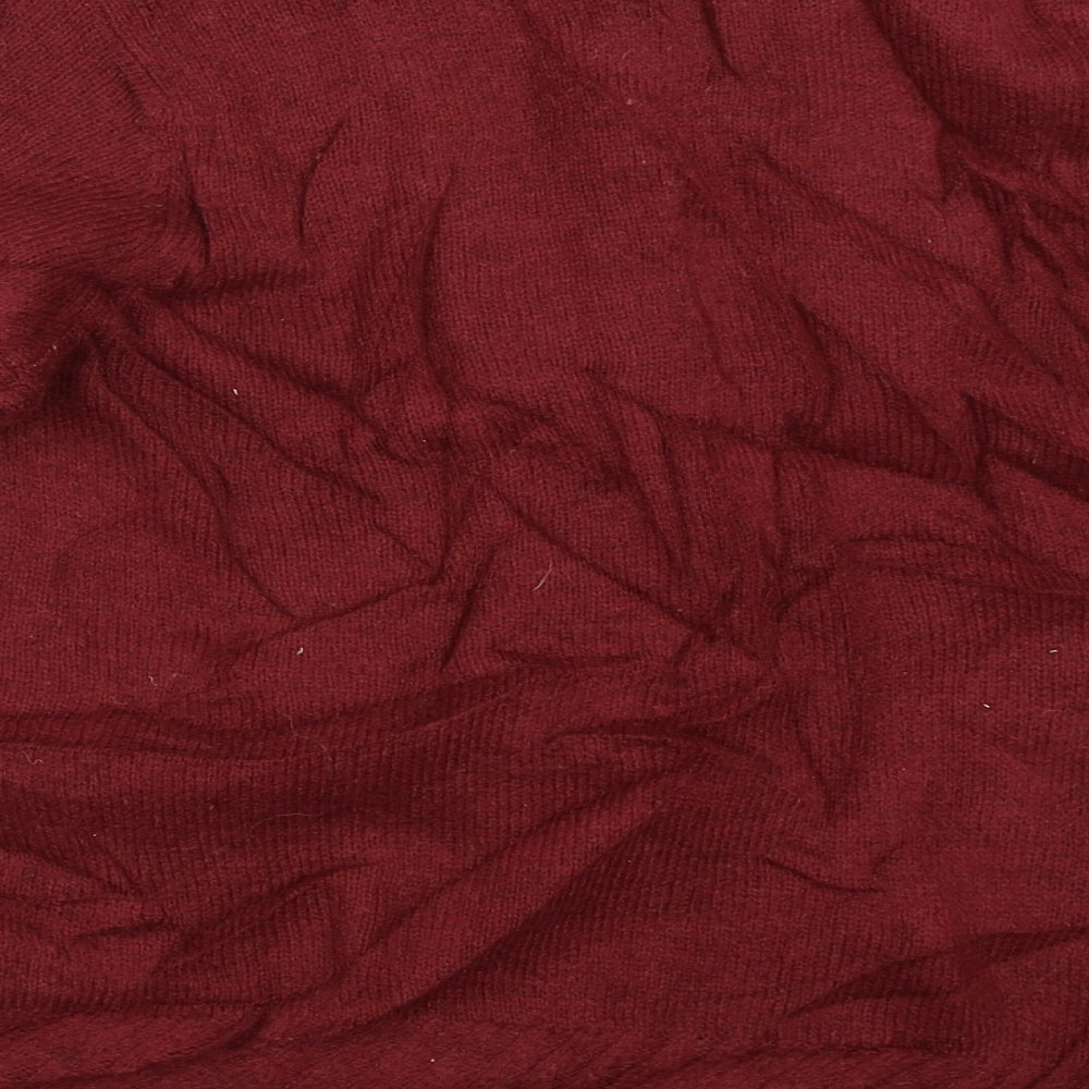 Marks and Spencer Womens Red Cardigan Jumper Size 14