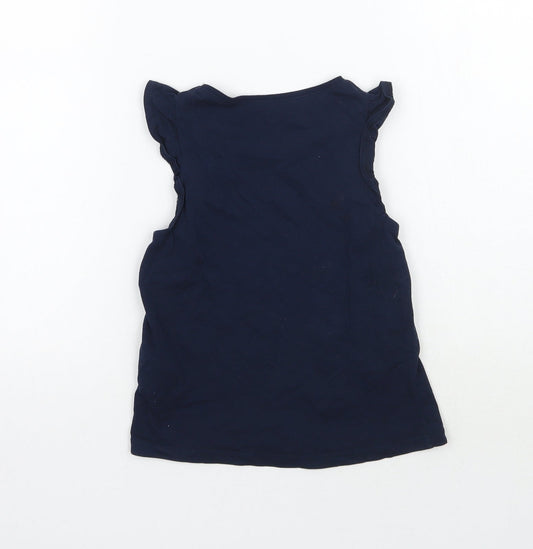 H&M Girls Blue Basic Tank