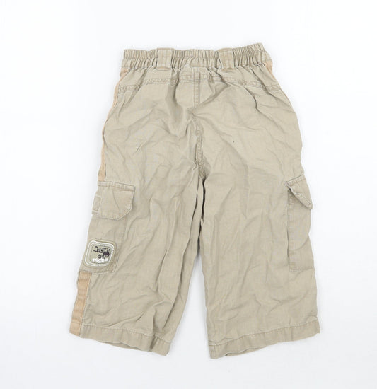 RJR.John Rocha Boys Beige Cargo Trousers Size 7 Years