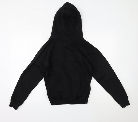 supersoft Boys Black Pullover Hoodie Size 10-11 Years