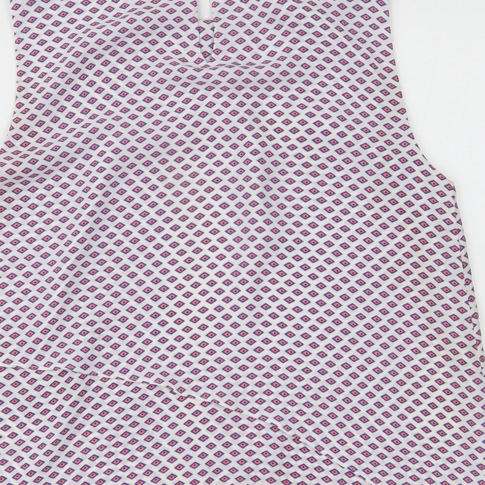 Mango Womens Multicoloured Geometric Basic Tank Size S