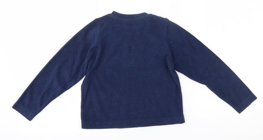 Matalan Girls Blue Pullover Jumper Size 5 Years