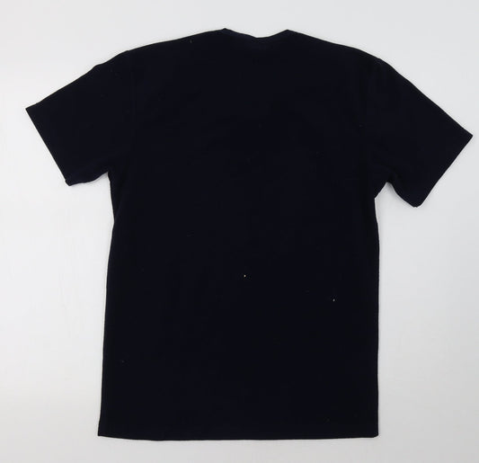 Preworn Womens Blue Fleece Basic T-Shirt Size M