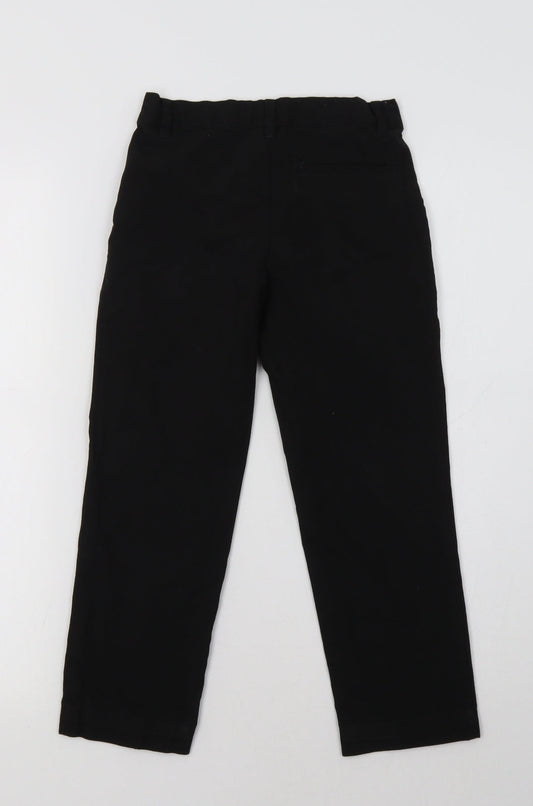 M&S Boys Black Dress Pants Trousers Size 6-7 Years