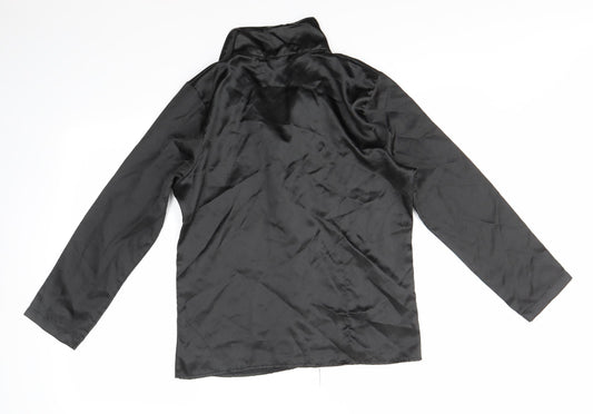 Camille Womens Black Basic Button-Up Size 12