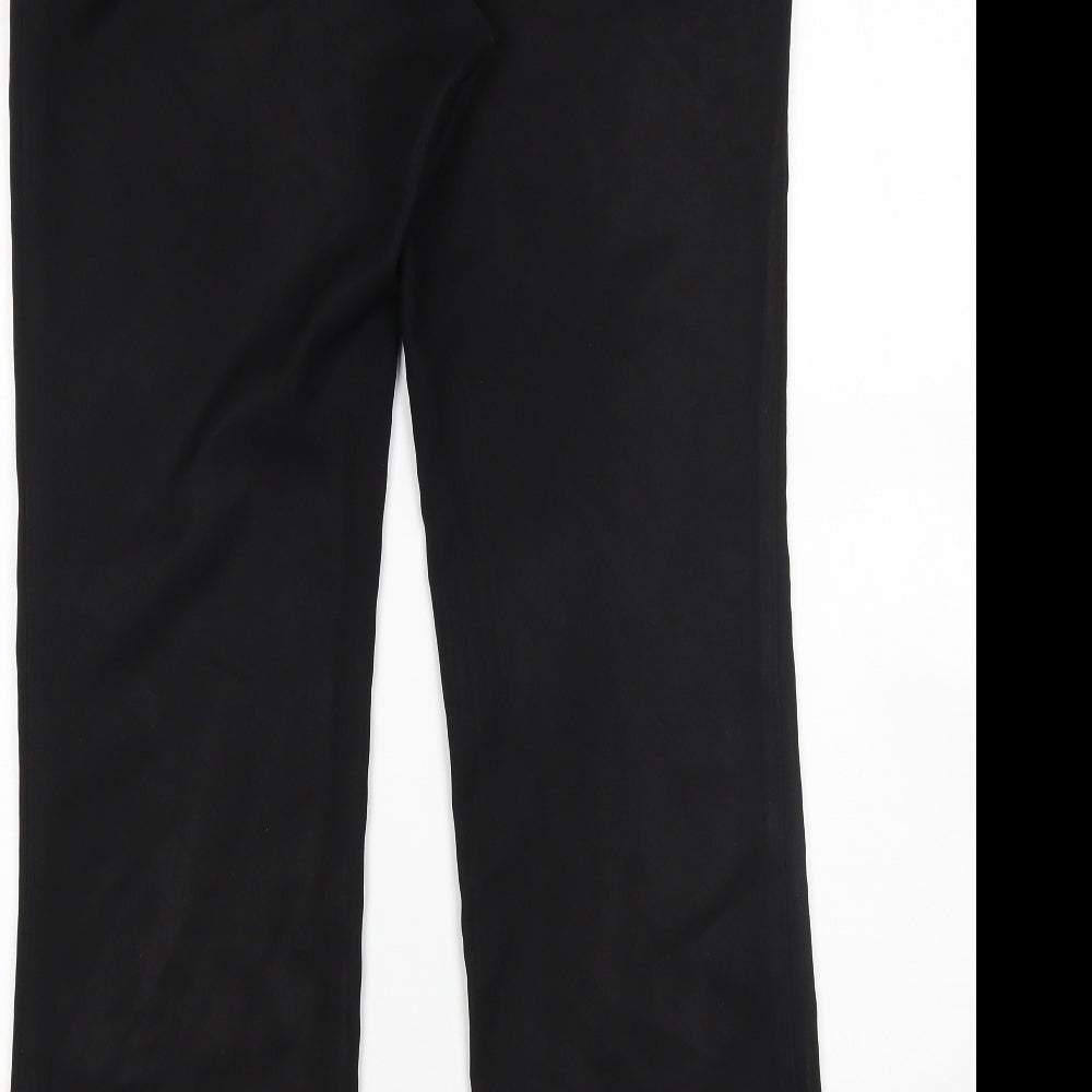Papaya Womens Black Rain Trousers Trousers Size 10 L29 in