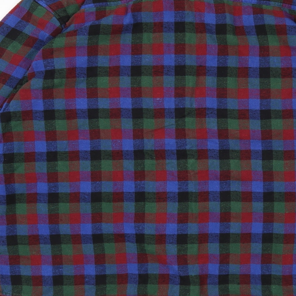 Chor Mens Multicoloured Check Button-Up Size XL