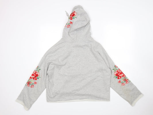 H&M Womens Grey Pullover Hoodie Size M