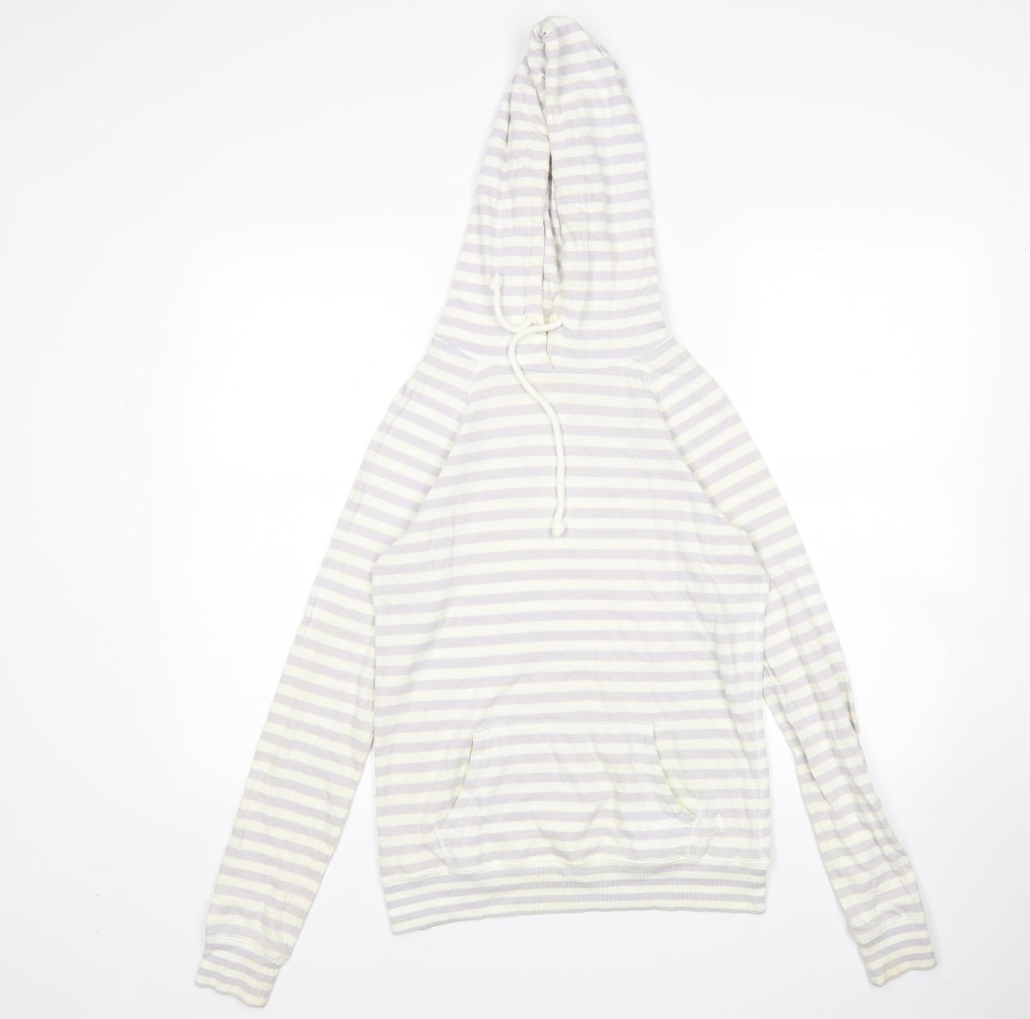Jack Wills Womens Multicoloured Striped Pullover Hoodie Size 8