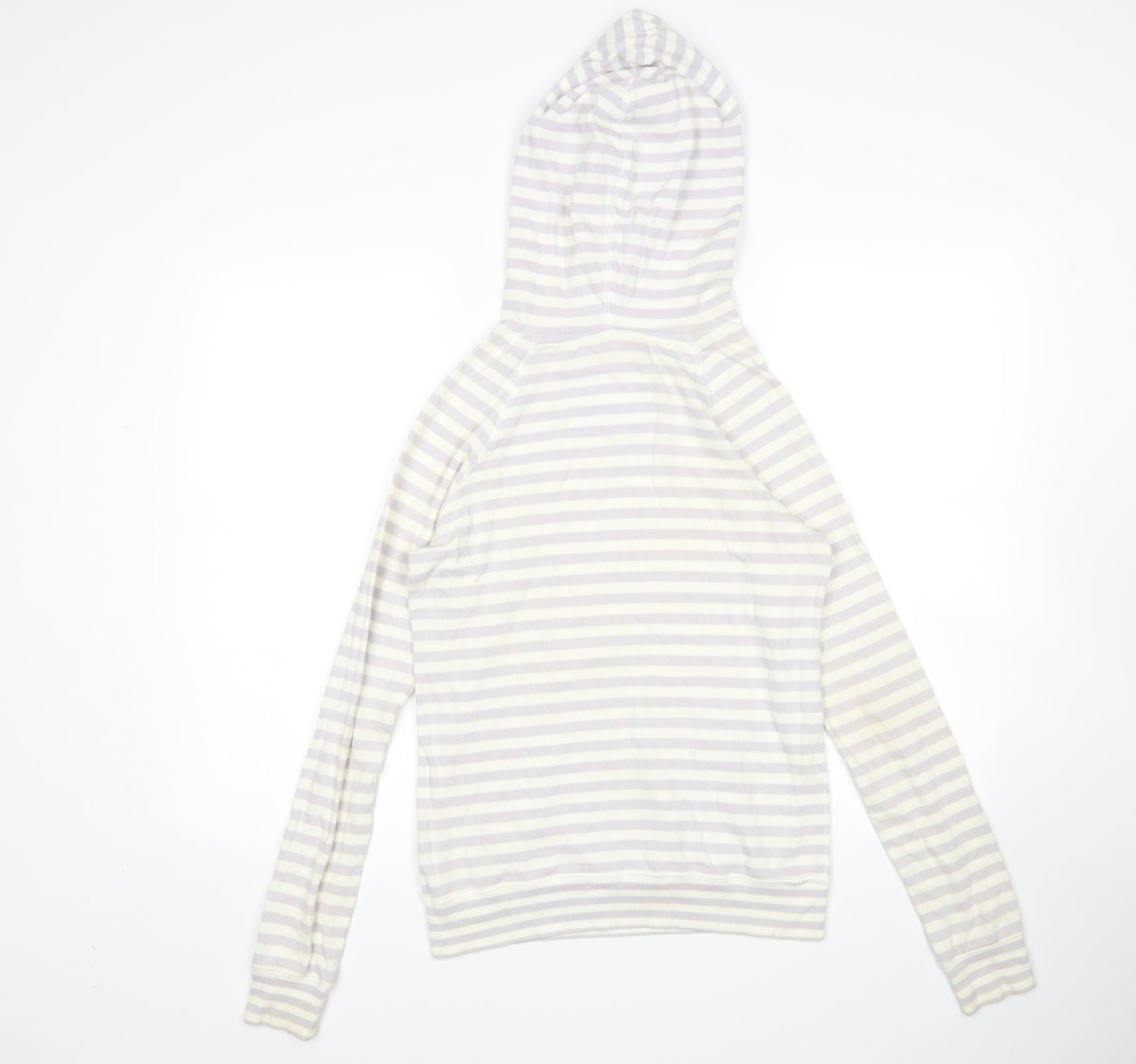 Jack Wills Womens Multicoloured Striped Pullover Hoodie Size 8