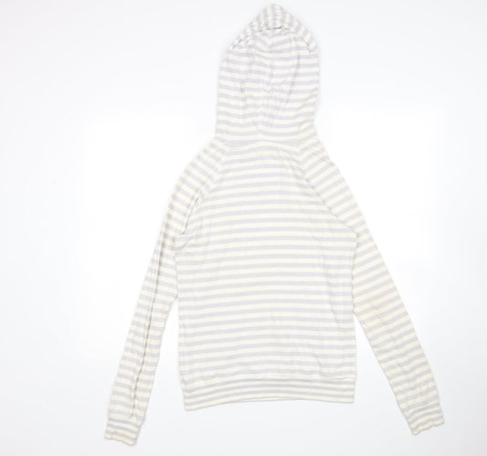 Jack Wills Womens Multicoloured Striped Pullover Hoodie Size 8
