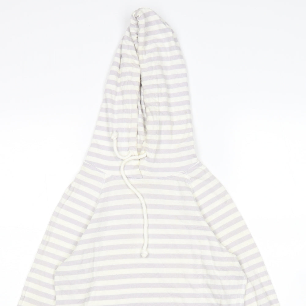 Jack Wills Womens Multicoloured Striped Pullover Hoodie Size 8