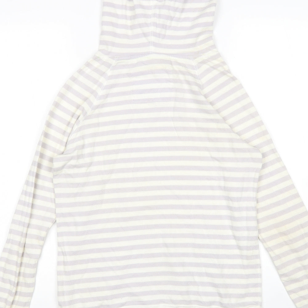 Jack Wills Womens Multicoloured Striped Pullover Hoodie Size 8