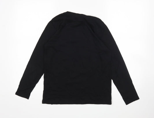Primark Boys Black Pyjama Top Size 11-12 Years - Christmas