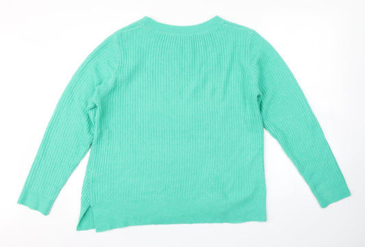 M&CO. Womens Green Pullover Jumper Size 16