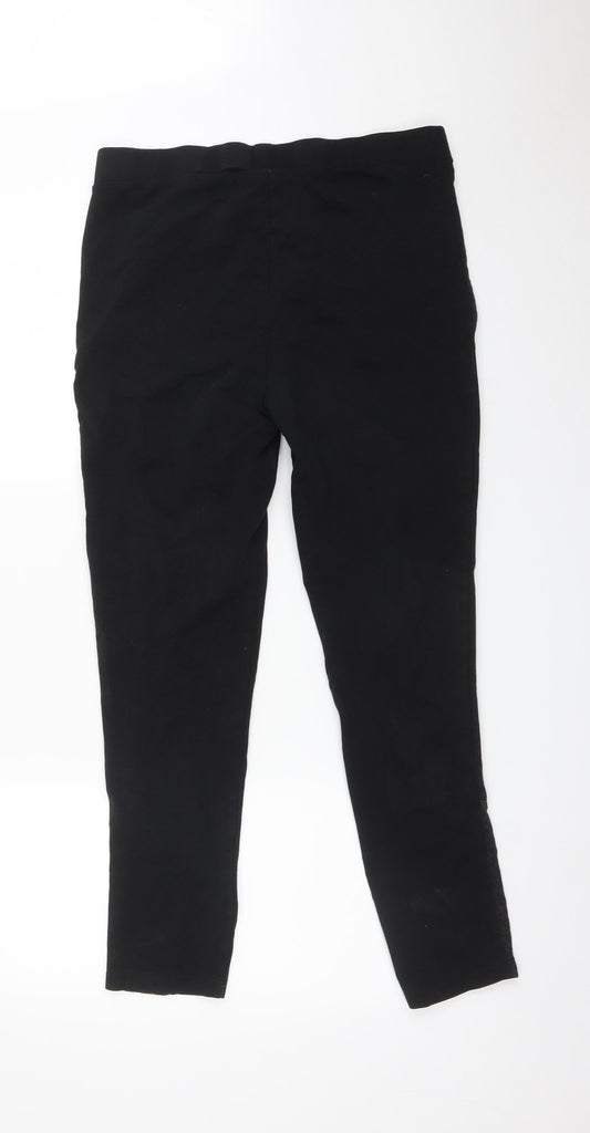H&M Womens Black Jogger Trousers Size L L28 in