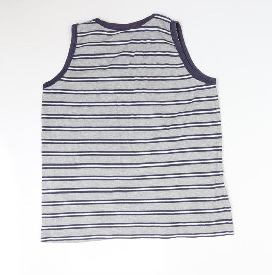 Preworn Womens Multicoloured Striped Basic Tank Size 18