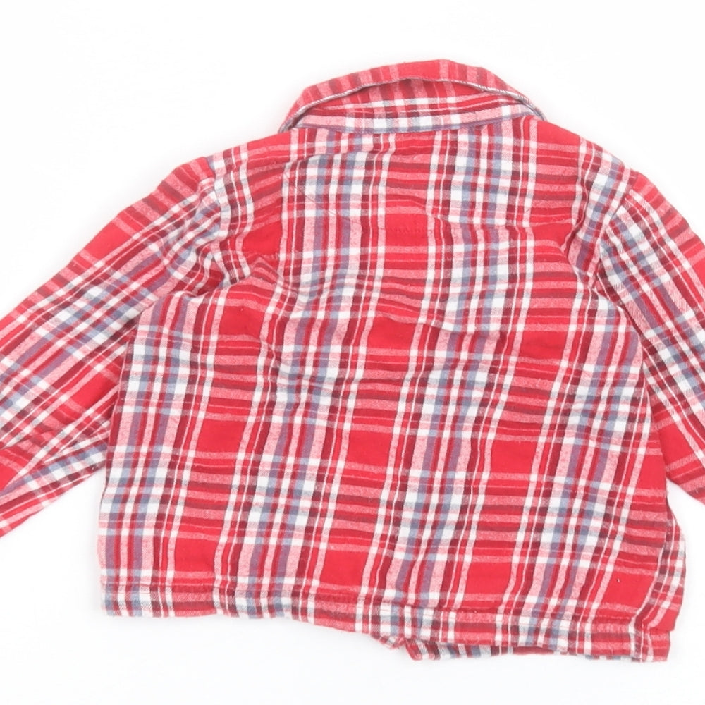 Nutmeg Baby Red Basic Button-Up Size 12-18 Months