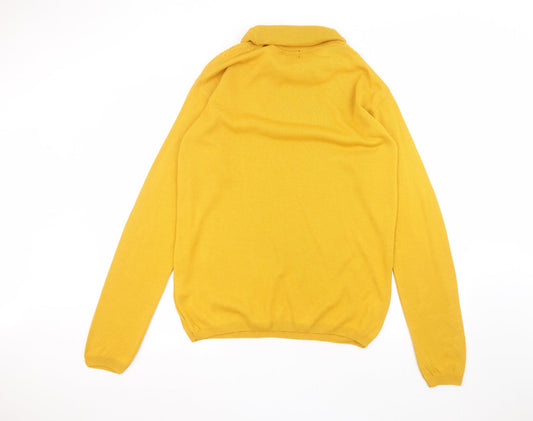Boohoo Womens Yellow Basic T-Shirt Size XL