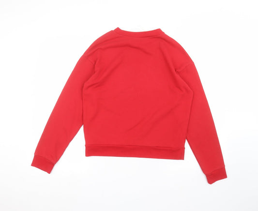 H&M Womens Red Pullover Jumper Size S