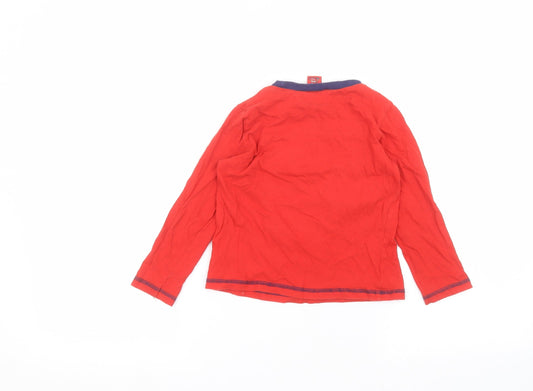 CARS Boys Red Basic T-Shirt Size 3-4 Years - cars
