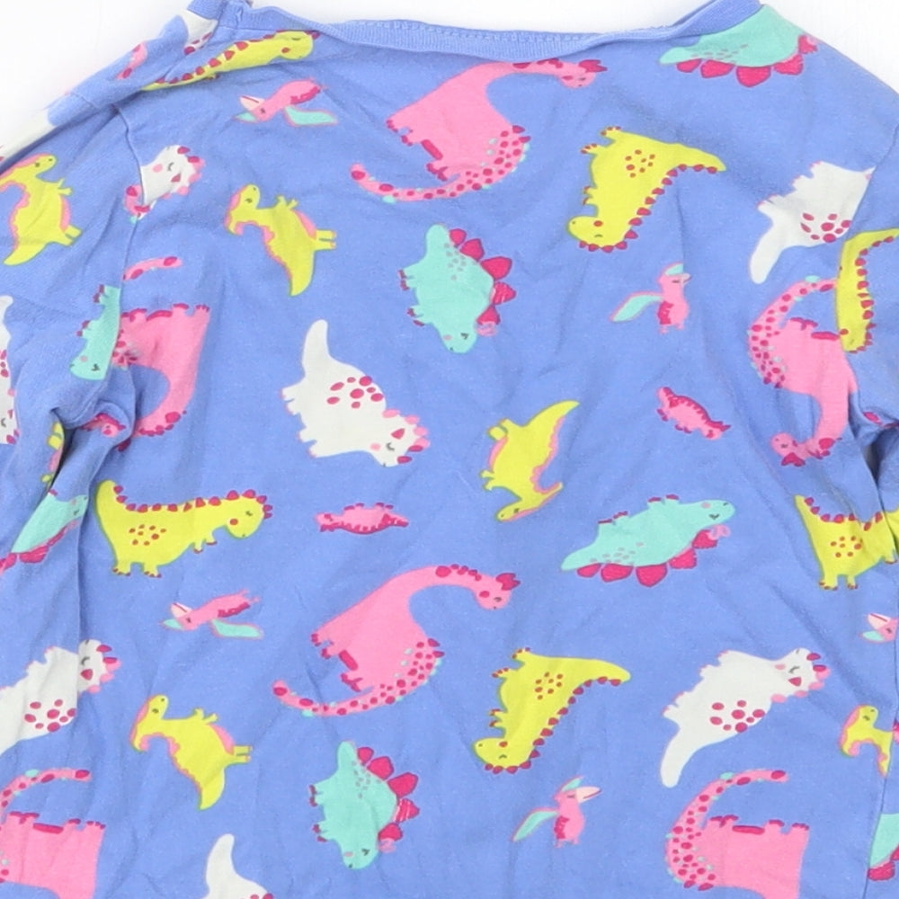 George Girls Purple Geometric Top Pyjama Top Size 2-3 Years