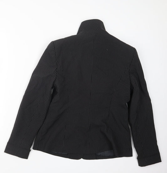 Papaya Womens Black Striped Jacket Size 14