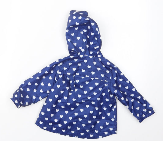 Mini Club Girls Blue Geometric Jacket Size 6-9 Months