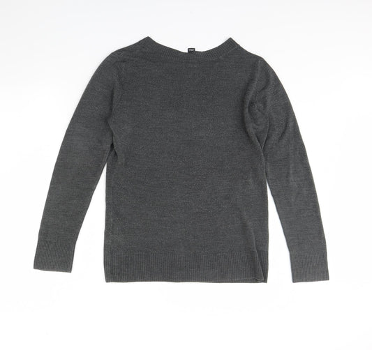 H&M Mens Grey Pullover Jumper Size L