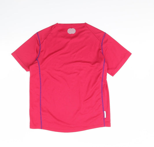 Higear Womens Pink Basic T-Shirt Size 10