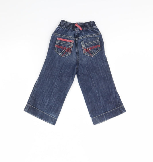 NEXT Girls Blue Denim Capri Jeans Size 12 Months