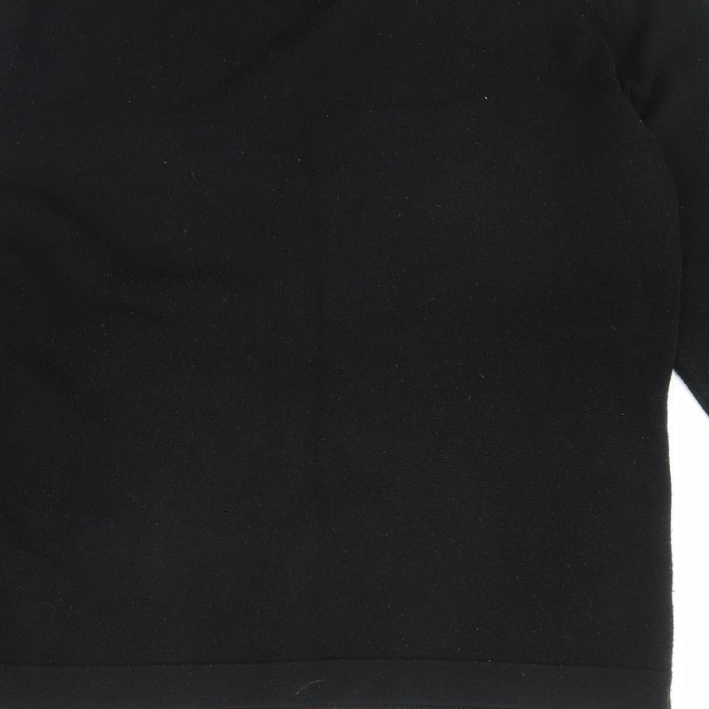 BM Womens Black Cardigan Jumper Size S