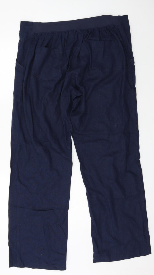 Preworn Womens Blue Trousers Size 38 L30 in