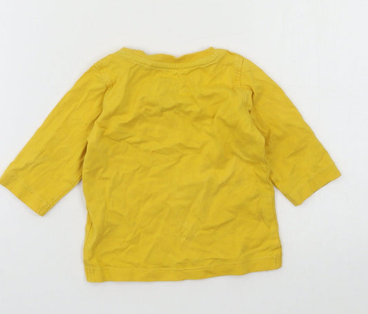 NEXT Boys Yellow Jersey Basic T-Shirt Size 3-6 Months